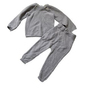 H&M Organic Cotton Knit Set 18 Month Taupe